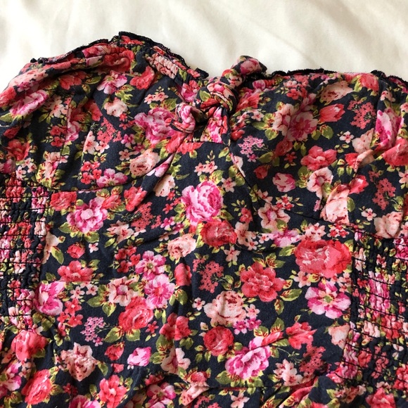 floral Abercrombie & Fitch strapless dress - Picture 3 of 8